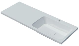 Раковина над стиральной машиной Madera Kamilla правая 130см белый 4627173210584